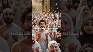 Labbaik Allahumma Labbaik | Sacred Call of Hajj ♥️ #allah #shorts #trending #islamicstatus