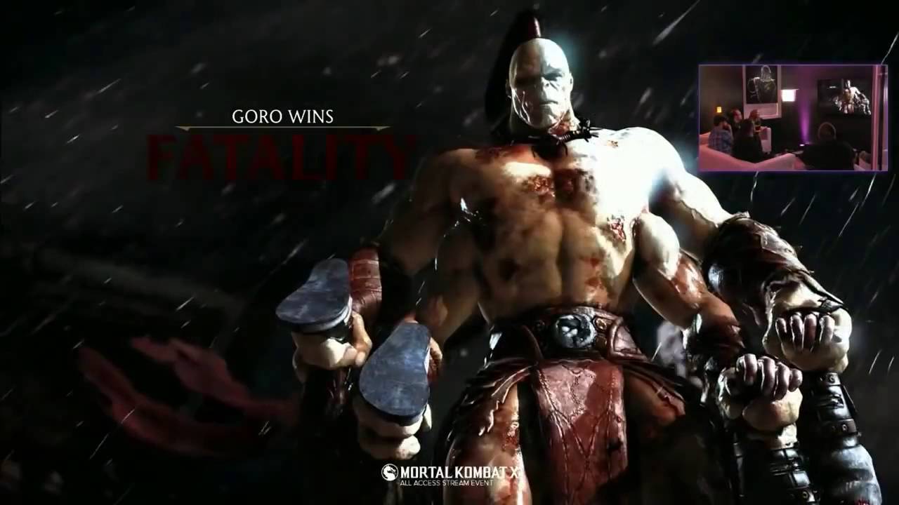 Mortal Kombat X Goro (Fatality) vs Raiden Gameplay [HD/60FPS] - YouTube