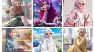 islamic hijab girl dp❣️💫beautiful girls dpz#trending#animation screenshot 5