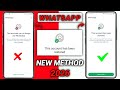 This account can no longer use WhatsApp New Unben Solution 2026 | How to WhatsApp Ban Problem 2026