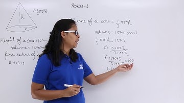 Class10th – Volume of Right Circular Cone Problem-2 | Surface Area and Volumes | Tutorials Point