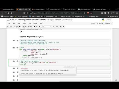 Optional Arguments in Python Functions - YouTube