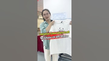 Imitation embroidery craft made entirely by uv crystal label printer#uv dtf printer