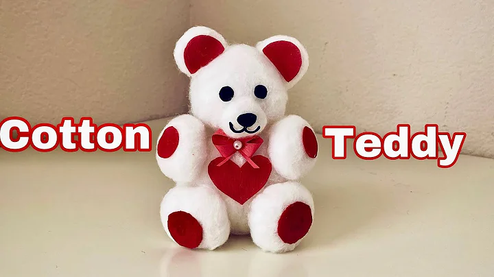 How to Make Teddy Bear with Cotton / Easy DIY Cott...