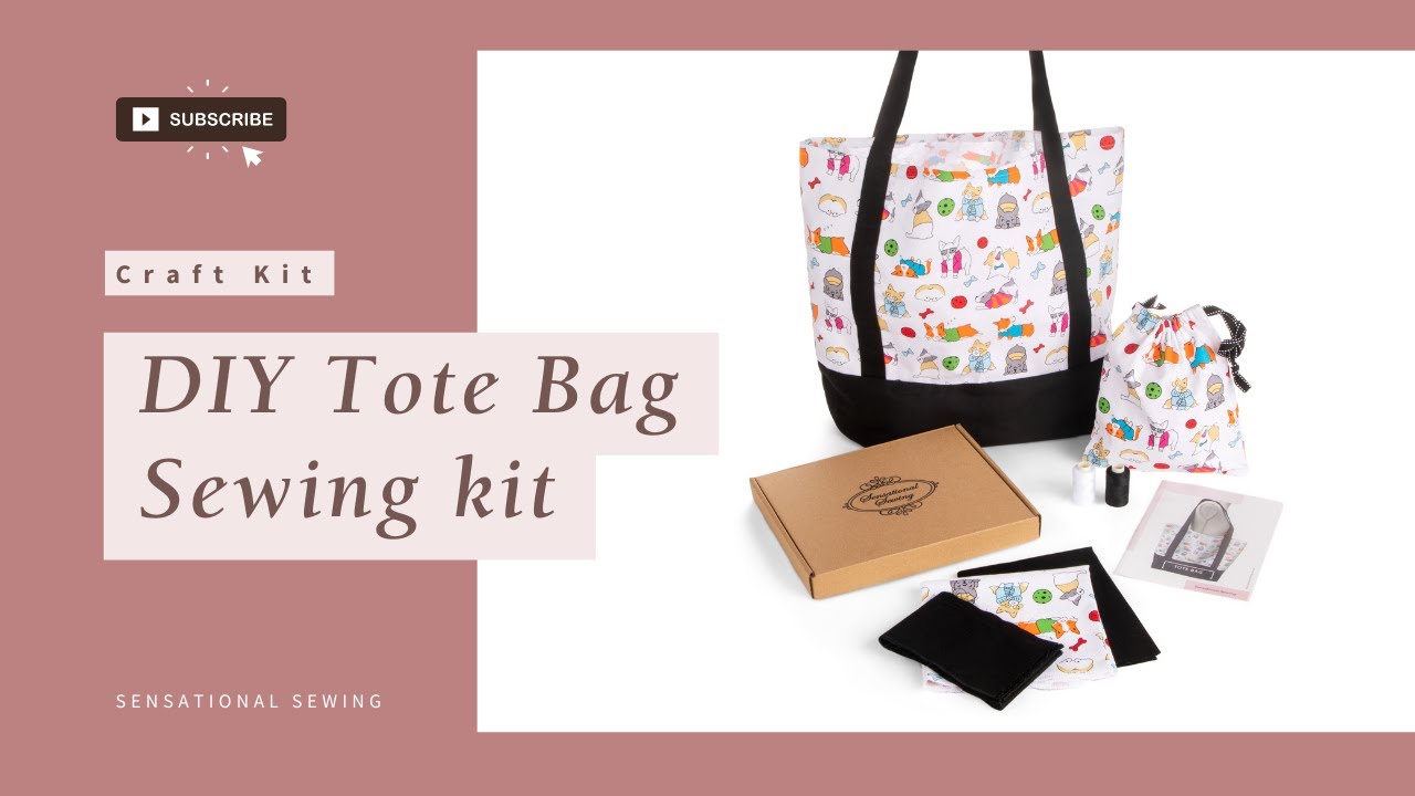 DIY Tote Bag Sewing Kit YouTube