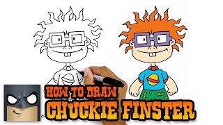 how to draw chuckie finster rugrats drawing tutorial for beginners