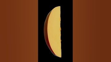 Creating a mango slice 3d model and adding its texture #maya3d #3dmodeling