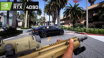 GTA on High End PC - Heavily Modded RAY TRACING Graphics +100 mods