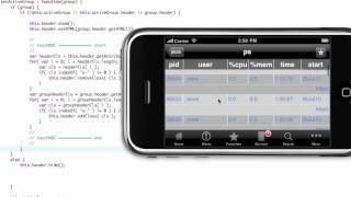 Tables : iPhone Native App version