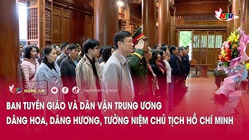 Ban Tuyên giáo và Dân vận Trung ương dâng hoa, dâng hương, tưởng niệm Chủ tịch Hồ Chí Minh