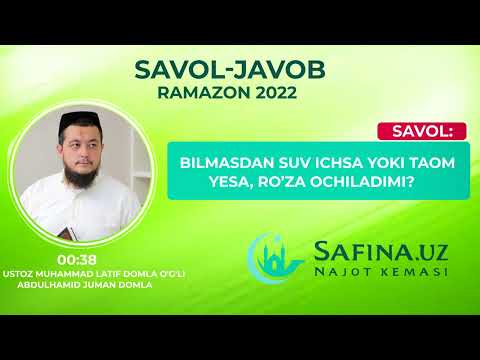 Bilmasdan suv ichsa