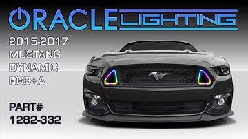 Overview: Ford Mustang Dynamic ColorSHIFT RGB+A LED Grill Vent Accent Lights from ORACLE Lighting