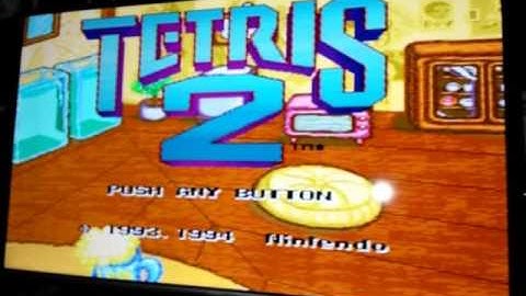 Tetris 2 (original) Snes - Super Nintendo