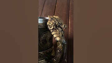 Wolf Crest Dice Tower Mug, Class Mug with Built-in Can Holder, For DND Lovers #dnd #ttrpg