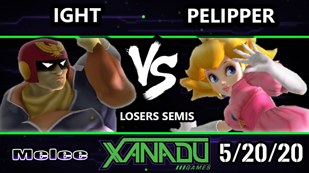 S@X 354 Onine Losers Semis - ight (Captain Falcon) Vs. Pelipper (Peach) Smash Melee - SSBM