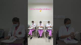 #nursing #students #gloves #challenge #aiimsbscnursing #hospital #duty #nurses #youtube #shorts #fyp