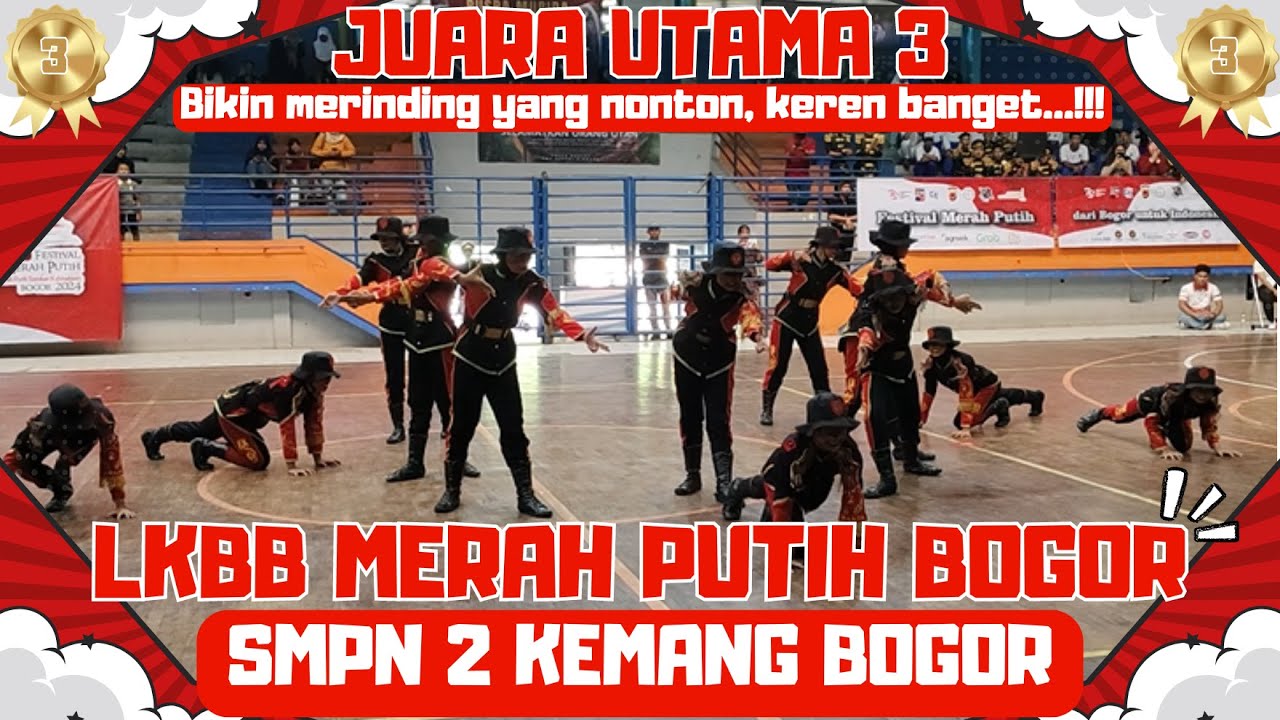 MANTAP...!!! JUARA UTAMA 3 SMPN 2 KEMANG LKBB MERAH PUITH - MERINDING NONTON PASUKAN INI TAMPIL