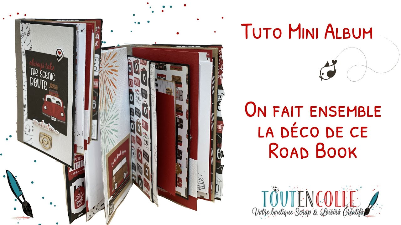 tutoriel scrap : déco mini album de juillet 2021