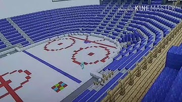 Minecraft Lets Build a Basketball Arena Part 2