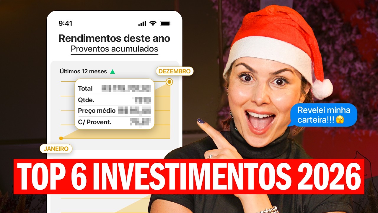 TOP 6 INVESTIMENTOS DE 2026! para iniciantes