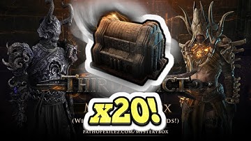 Opening 20 The Third Edict Mystery Box! Path of Exile Keepers of the Flame League!