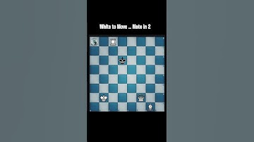 White to Move...Mate in 2 🧠⬇️ #chesspuzzle