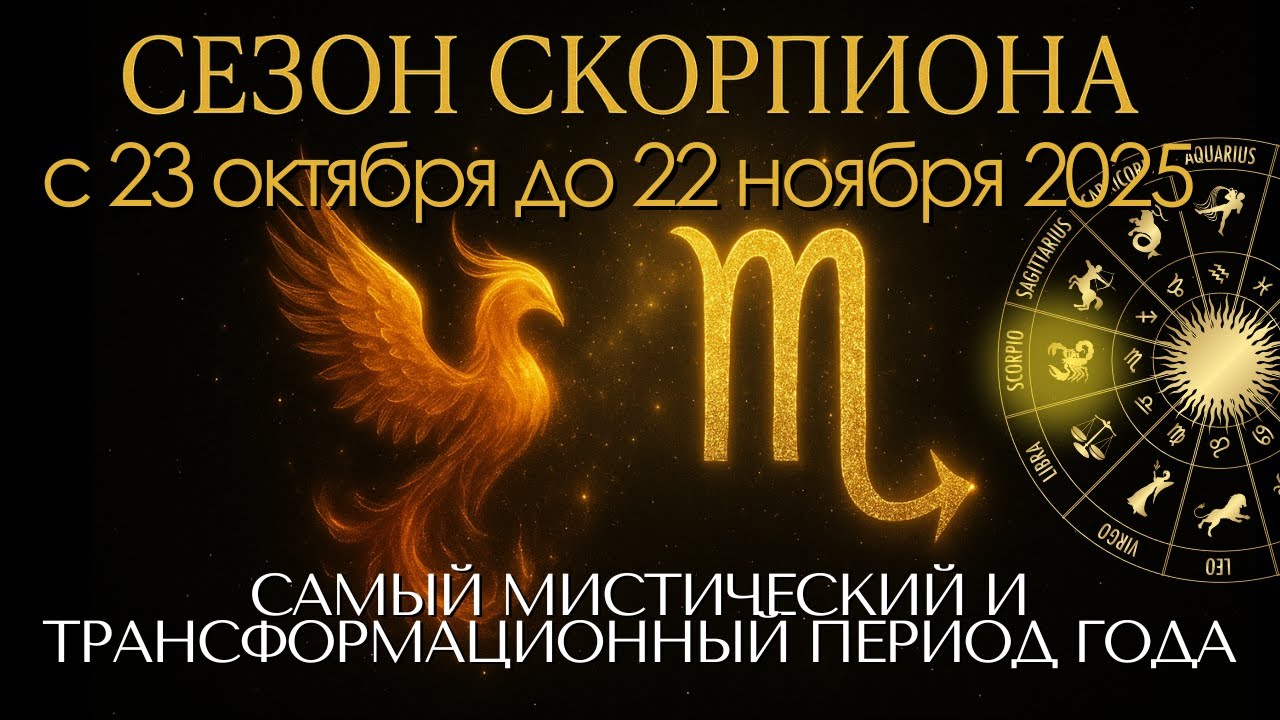 Сезон Скорпиона с 23 октября до 22 ноября: самый мистический и трансформационный период года