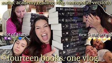 reading my new favorite series ever! zodiac academy vlog (nonspoiler version) ✩☾⁺₊✧
