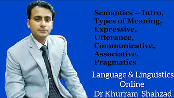 Semantics -- An Introduction & Levels of Meaning