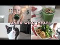 Asmr what i eat to stay in shape vegan  healthy  gwengwiz