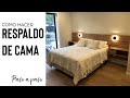 Como hacer Respaldo de Cama con Veladores Flotante en Melamina /