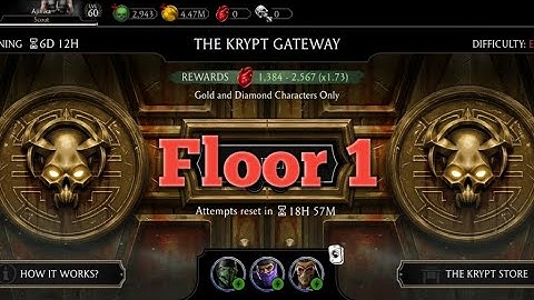 Krypt Mode Gameplay | Difficulty Level Elder | Floor 1 Completed | Mk Mobile