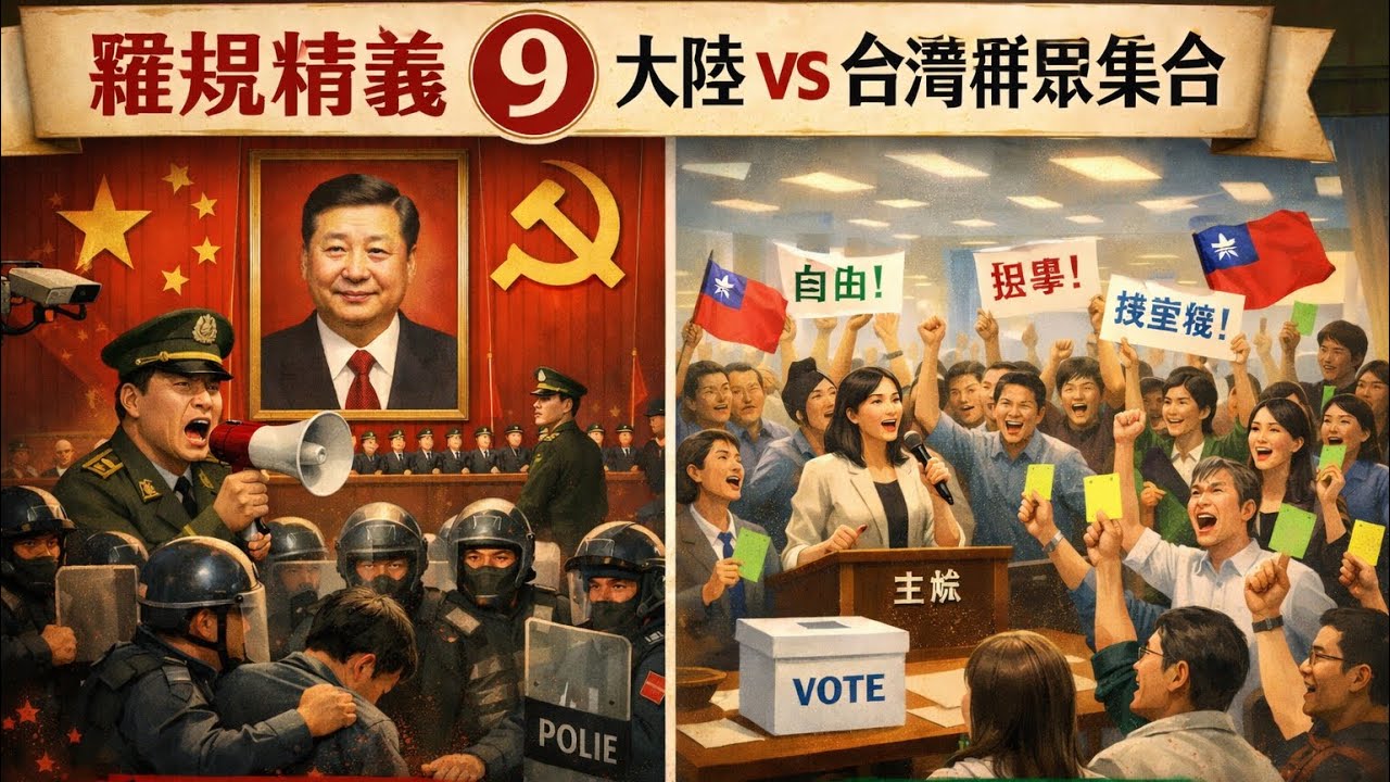 羅規精義9: 大陸🆚台灣群眾大會 China VS Taiwan: Mass Rallies Compared  | Robert’s Rules Ep.9