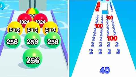 Ball Run 2048 vs Number Master - All Levels Gameplay Walkthrough Android, iOS Games