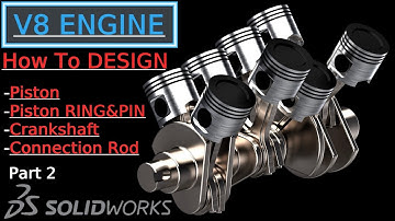 Designing V8 engine in SolidWorks | Part 2 (MORE DETAILED!)