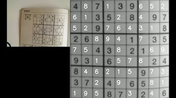 Sudoku solver using OpenCV