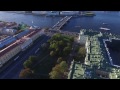 Над  Санкт-Петербургом.Аэросъёмка. Flying over the beautiful city  St  Petersburg