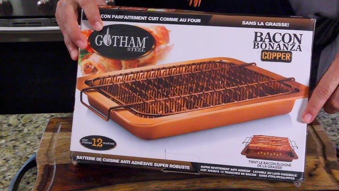 Bacon Bonanza by Gotham Steel Oven Healthier Bacon Drip Rack Tray with Pan