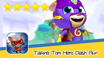 Talking Tom Hero Dash Run Day224 Walkthrough Endless runner Save the world Recommend index five star
