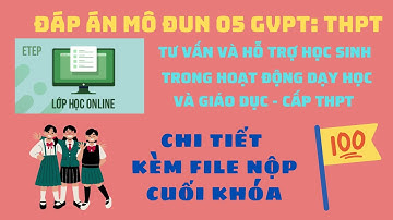 Đáp án mô đun 5 THPT đầy đủ nhất | Kèm File sản phẩm cuối khóa