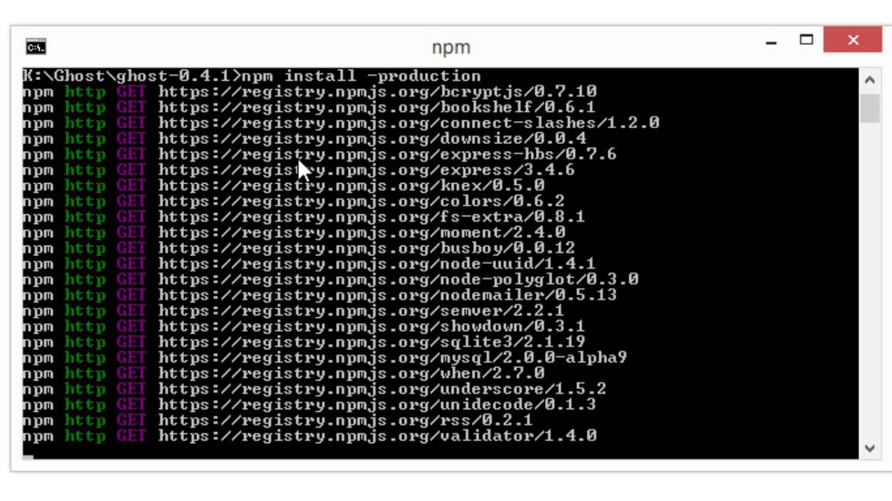 Https registry npmjs org. Va ghosting. Windows Ghost_1f47b.PNG.