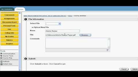 Blackboard Student - N - Digital Dropbox