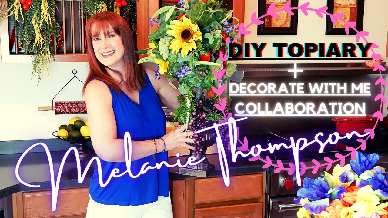DIY TOPIARY COLLABORATION / HOW TO DECORATE WITH TOPIARY / SPRING DECORATING / SUMMER DECORATING