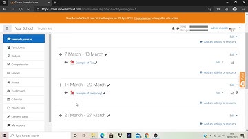 How to move an item in Moodle