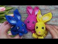 Towel Bunnies 3 Easter Ideas Handtuch falten Ostergeschenk Ideen