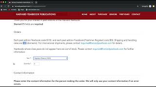 How to Order a Freshman Register - Harvard Yearbook