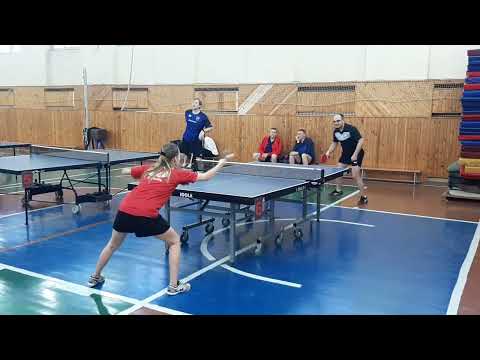 Видео: Негрей В. : Медоева А. Настольный теннис в Витебске.Tabletennis.