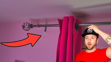 Can Command Strips Hold a Curtain Rod?  Test Setup