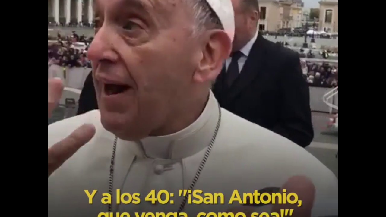 ⁣El Papa Francisco bromea sobre solteras y San Antonio de Padua