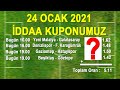 Günün İddaa Kuponu  24 Ocak 2021 İddaa Tahminimiz - YouTube